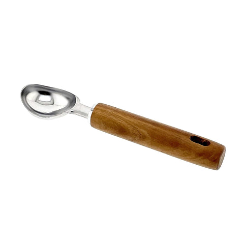 Stainless Steel Ice Cream Scooper With Wooden Handle - Needs Store