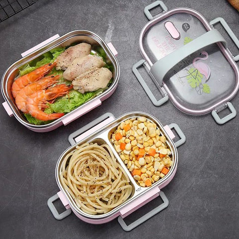 Stainless Steel Multicolor Lunch Box - Needs Store