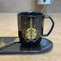 "Starbucks" Mug with Serving Dish and Spoon - Black - Needs Store