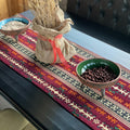 Traditional Kilim Design Table Runners - Plum And Black - Needs Store