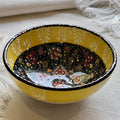 Turkish Ceramic Bowl - Handmade | Embossed Painted - Needs Store