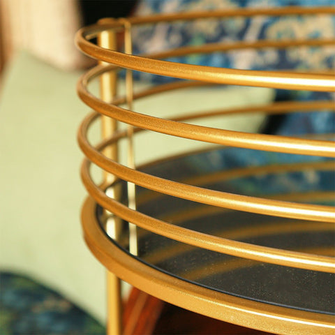 Two Tier Gold Round Side Table | Home Décor - Needs Store