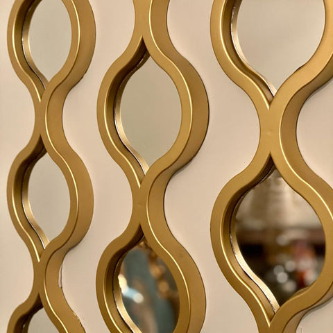Venetian Design Mirrored Wall Art Strips | 3pcs | 34-inches - Needs Store