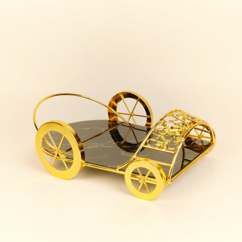 Vintage Car Marble Pattern Tray/Platter - Black - Needs Store