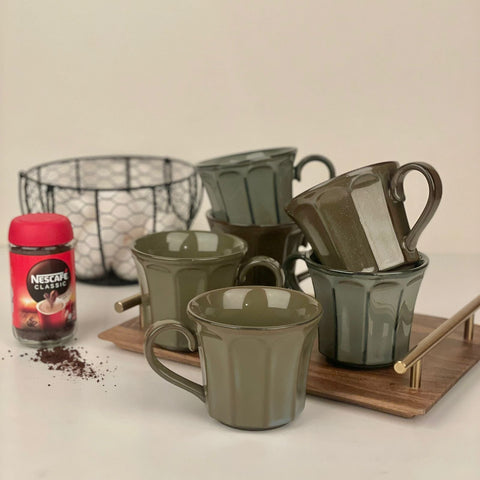 Vintage Slate Coffee Mugs - Set of 06 - Needs Store