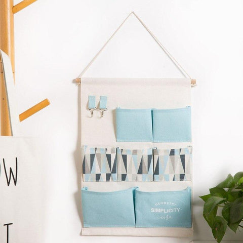 Wall Hanging Organizer - 07 Pockets | 02 Key Hooks - Needs Store