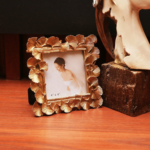 Wavy Golden Leaves Square Picture Frame - Home | Living | Bedroom décor - Needs Store