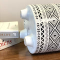 White And Black Mosaic Pattern Living Room Flower Pot - Needs Store