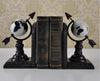 White & Black Globe Bookends