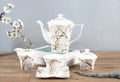 White Marble Pattern Vintage Tea Set - Needs Store