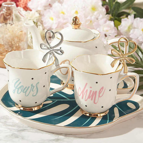Yours, Mine & Ours Tea Set - Couple Tea Set - Needs R Us