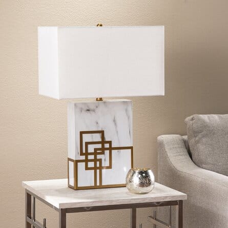 Zavleta White Table Lamp | Bedside Table Lamps | Home Decor - Needs Store