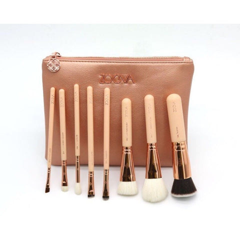Zoeva 8 pcs Makeup Brush Set Rose Gold - Needs Store